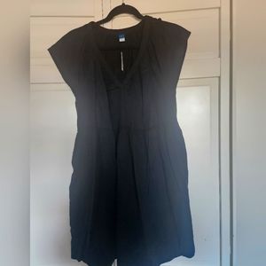 Old Navy Black Gauze V-neck Dress, size Large NWT